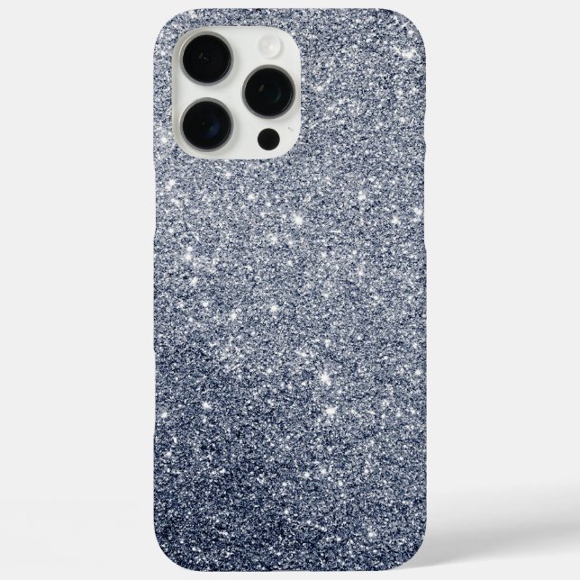 Silver Gray Glitter Style Background Case-Mate iPhone Case (Back)