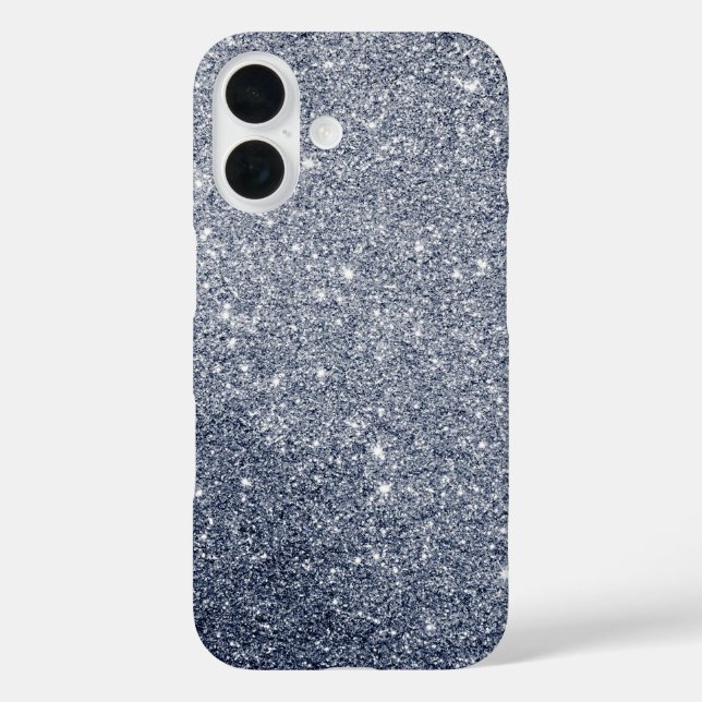 Silver Gray Glitter Style Case-Mate iPhone Case (Back)