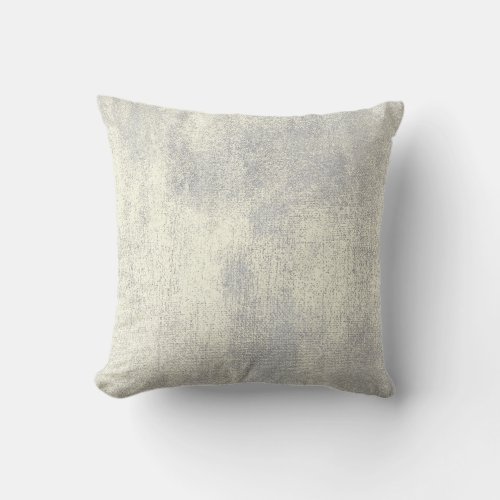 Silver Gray Gold Sepia Minimal Painting Pastel Throw Pillow