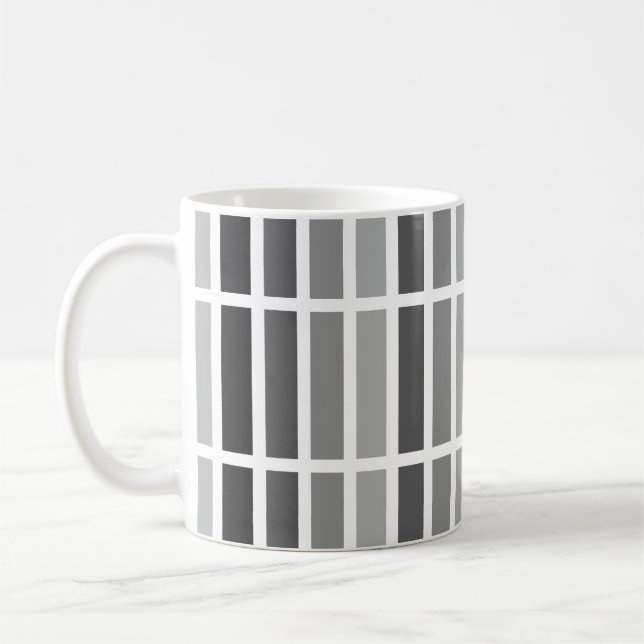 Silver Gray Hues Coffee Mug (Left)
