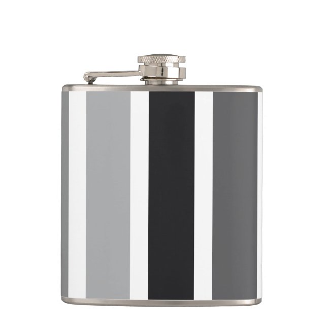 Silver Gray Hues Flask (Front)