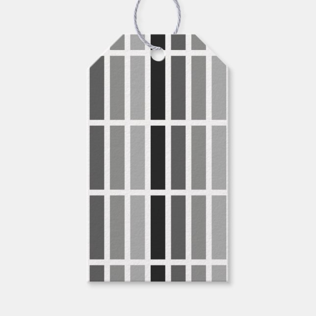 Silver Gray Hues Gift Tags (Front)