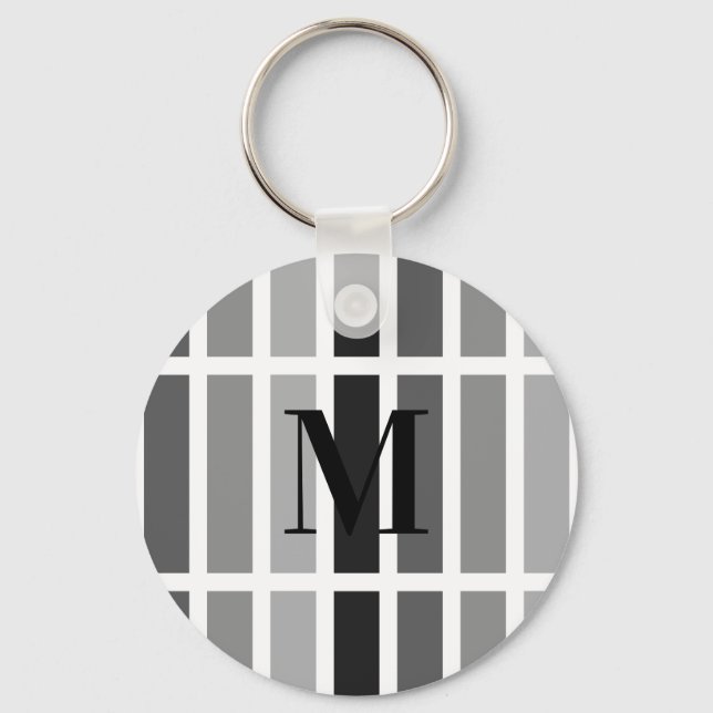 Silver Gray Hues Keychain (Front)
