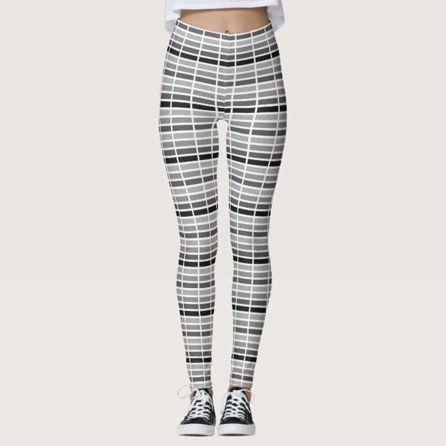 Silver Gray Hues Leggings (Front)
