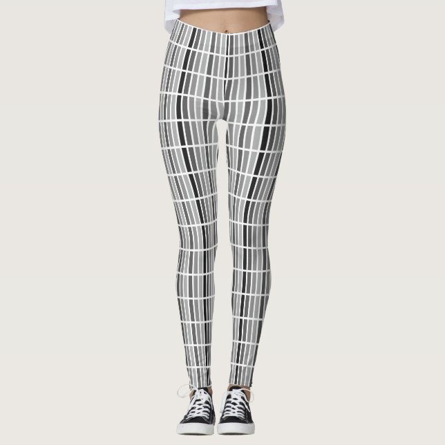 Silver Gray Hues Leggings (Front)