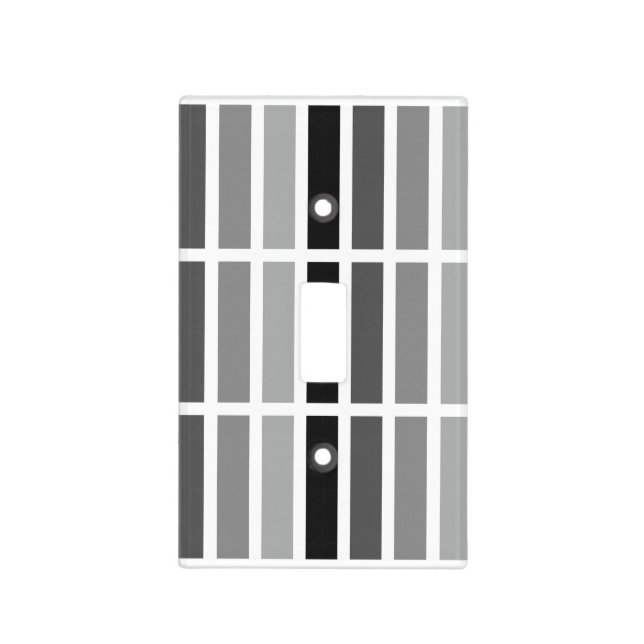 Silver Gray Hues Light Switch Cover (Front)