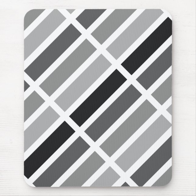 Silver Gray Hues Mouse Pad (Front)