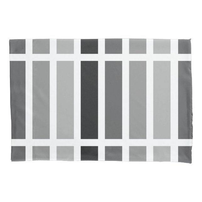 Silver Gray Hues Pillow Case (Front)