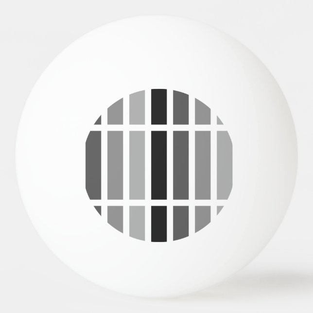 Silver Gray Hues Ping Pong Ball (Front)
