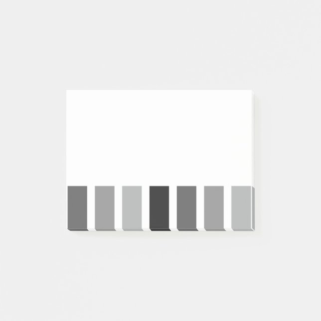 Silver Gray Hues Post-it Notes (Front)