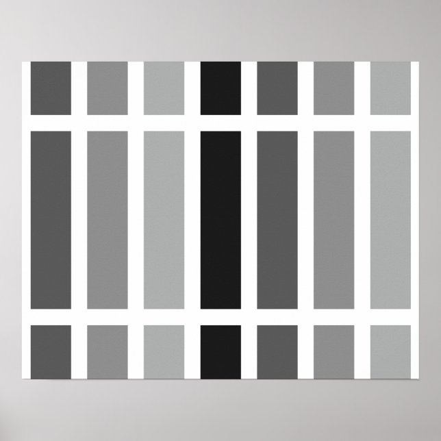 Silver Gray Hues Poster (Front)