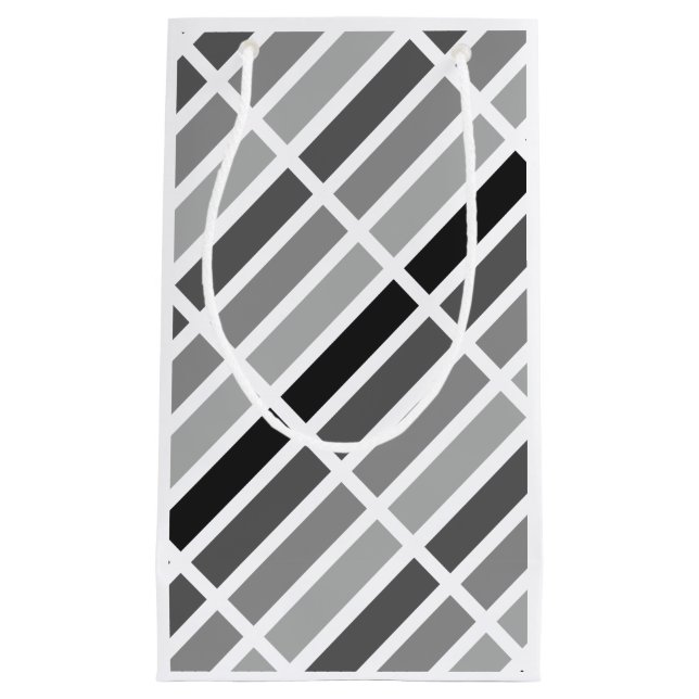 Silver Gray Hues Small Gift Bag (Front)