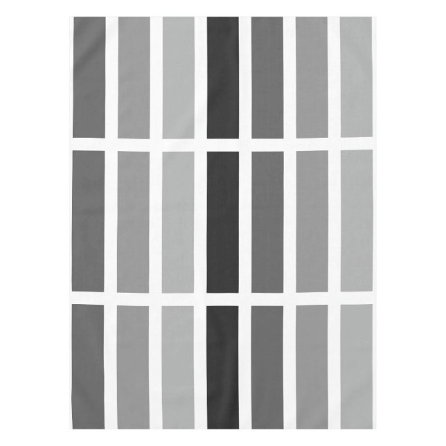 Silver Gray Hues Tablecloth (Front)