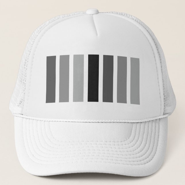 Silver Gray Hues Trucker Hat (Front)