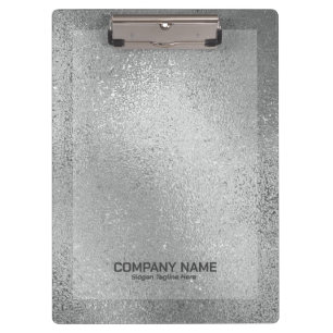 Silver gray iridescent shimmering glass texture clipboard