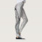 Silver Gray Leggings With Butterfly Pattern