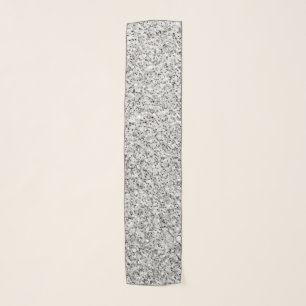 Silver gray light glitter sparkles black white scarf