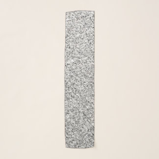 Silver gray light glitter sparkles black white scarf