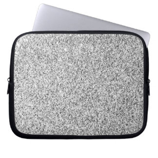 Silver gray light glitter sparkles laptop sleeve