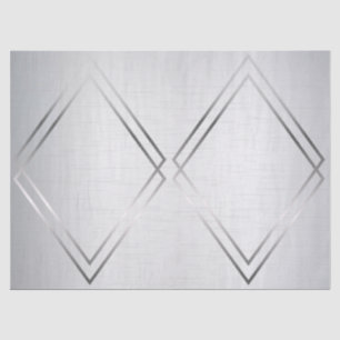 Silver Gray Metallic Tissue Paper