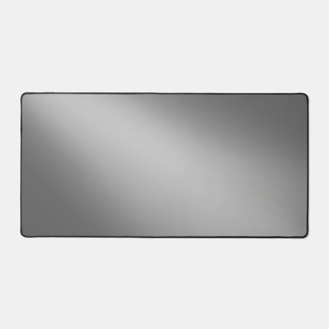Silver Gray moonlight ombre   Desk Mat (Front)