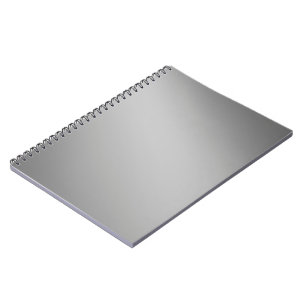 Silver Gray  moonlight ombre effect  Notebook
