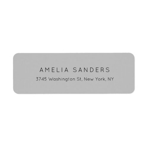 Silver Gray Professional Modern Unique Elegant Label