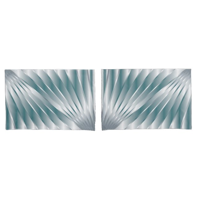 Silver gray rays pillow case (Front-Set)
