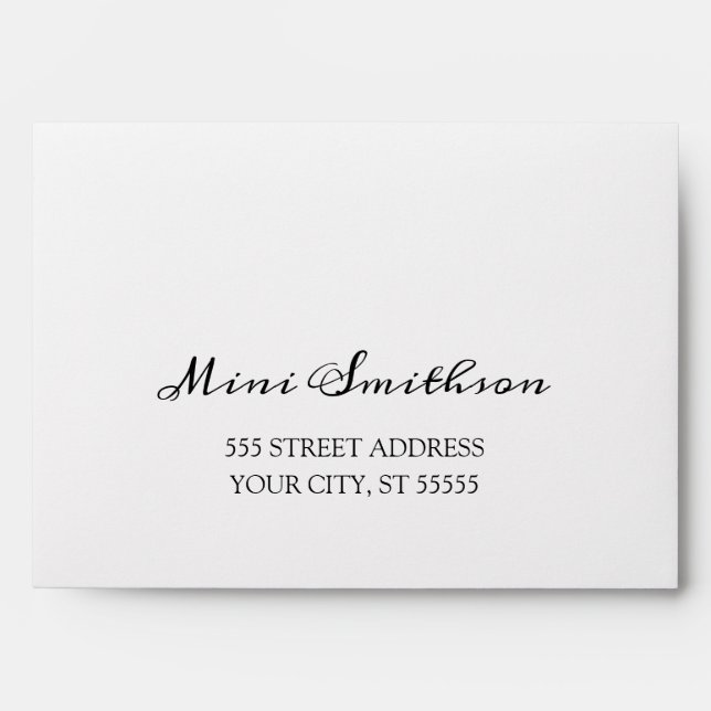 Silver Gray Simply Wedding Sweet16th 15th Grey Envelope (Front)