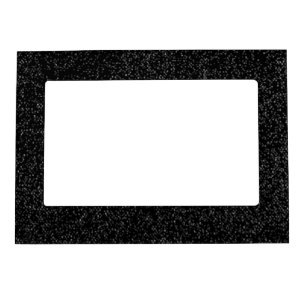 Silver Gray Specks on Black Magnetic Picture Frame