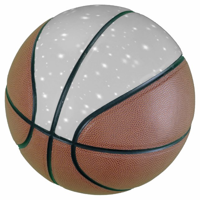 Silver Gray Starlight Basketball (Angled)
