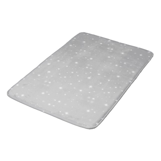 Silver Gray Starlight Bath Mat (Angled)