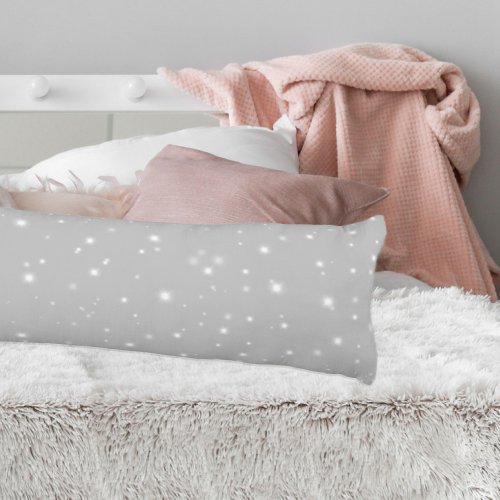 Silver Gray Starlight Body Pillow
