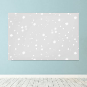 Silver Gray Starlight Canvas Print