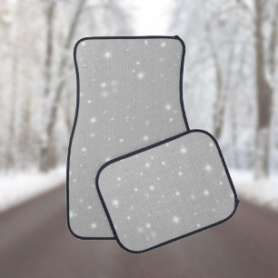 Silver Gray Starlight Car Floor Mat