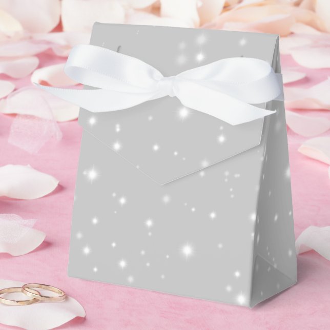 Silver Gray Starlight Favor Boxes (Wedding)
