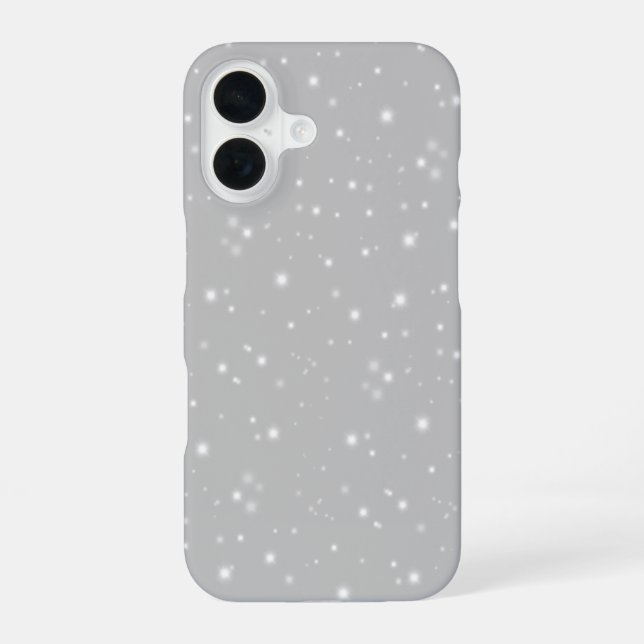 Silver Gray Starlight Iphone Case (Back)