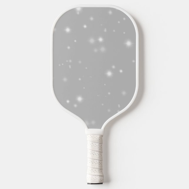 Silver Gray Starlight Pickleball Paddle (Front)