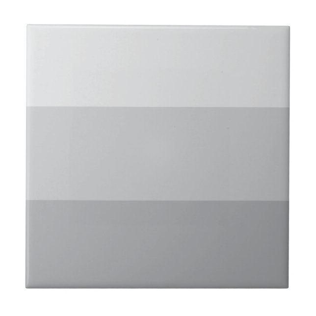 Silver Gray Striped Ceramic Tile (Front)