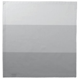Silver Gray Striped Cloth Napkin