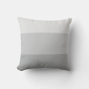 Silver Gray Striped Throw Pillow