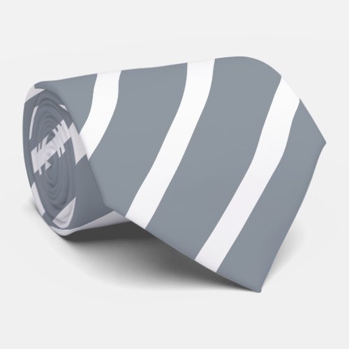 silver gray striped tie