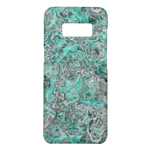 Silver Gray Teal Turquoise Minerals Agate Pattern Case_Mate Samsung Galaxy S8 Case