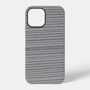 Silver Gray Unique Modern Stripe Pattern iPhone 12 Case