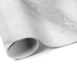 Silver Gray White Marble Metallic Monochromatic Wrapping Paper<br><div class="desc">Glam and Chic Contemporary Abstract Wrapping Paper
Can be e beautiful decor for many events like wedding,  anniversary,  birthday,  graduations,  new home,  corporate,  birdal shower,   etc</div>