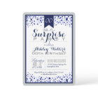 Silver Gray, White, Navy Blue Surprise Party