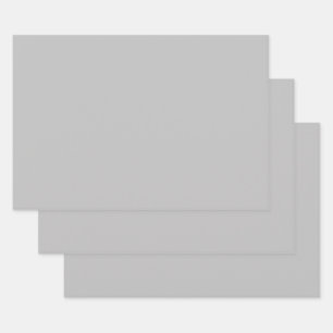 Silver Gray Wrapping Paper Sheets