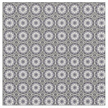 Silver Grey and Lilac Floral Pattern Fabric