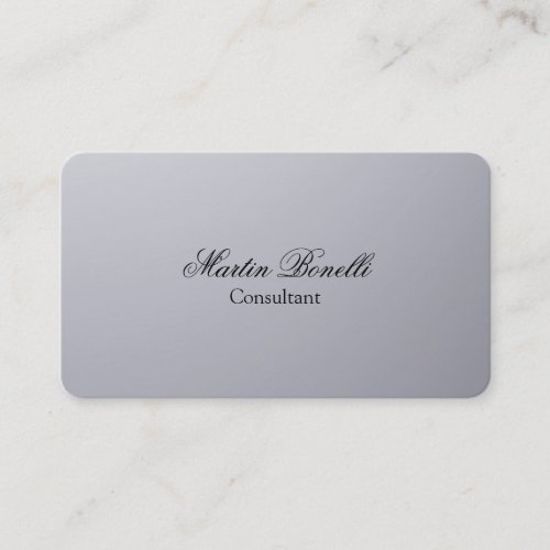 Silver Grey Background Classical Business Card