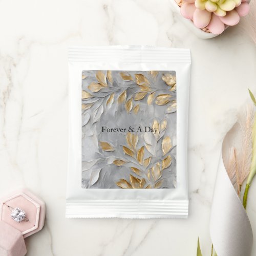 Silver Grey Gold Leaves Margarita Drink Mix